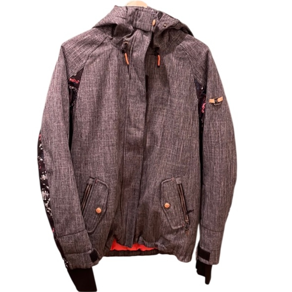 Roxy 10KGray Hooded Jacket